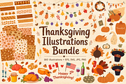 Thanksgiving Illustrations Bundle, a Seasonal Illustration by Anna Studio (Thumbnail 1 of 13)