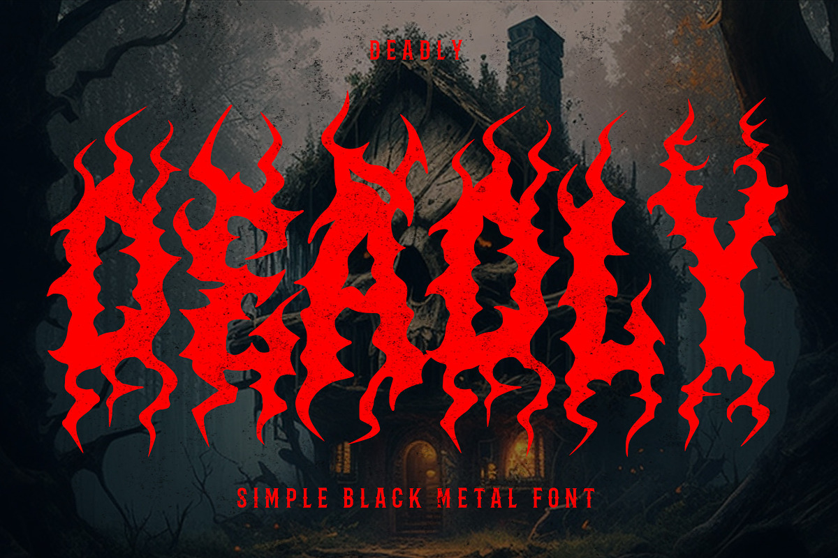 ZERION - Black Metal Font, a Blackletter Font by Fonday Studio (Photo 3 of 6)