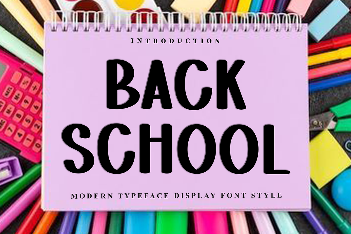 Back School, a Script Font by InermediaSTUDIO (Photo 1 of 8)