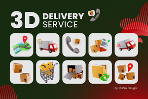 Delivery Service 3D Collection