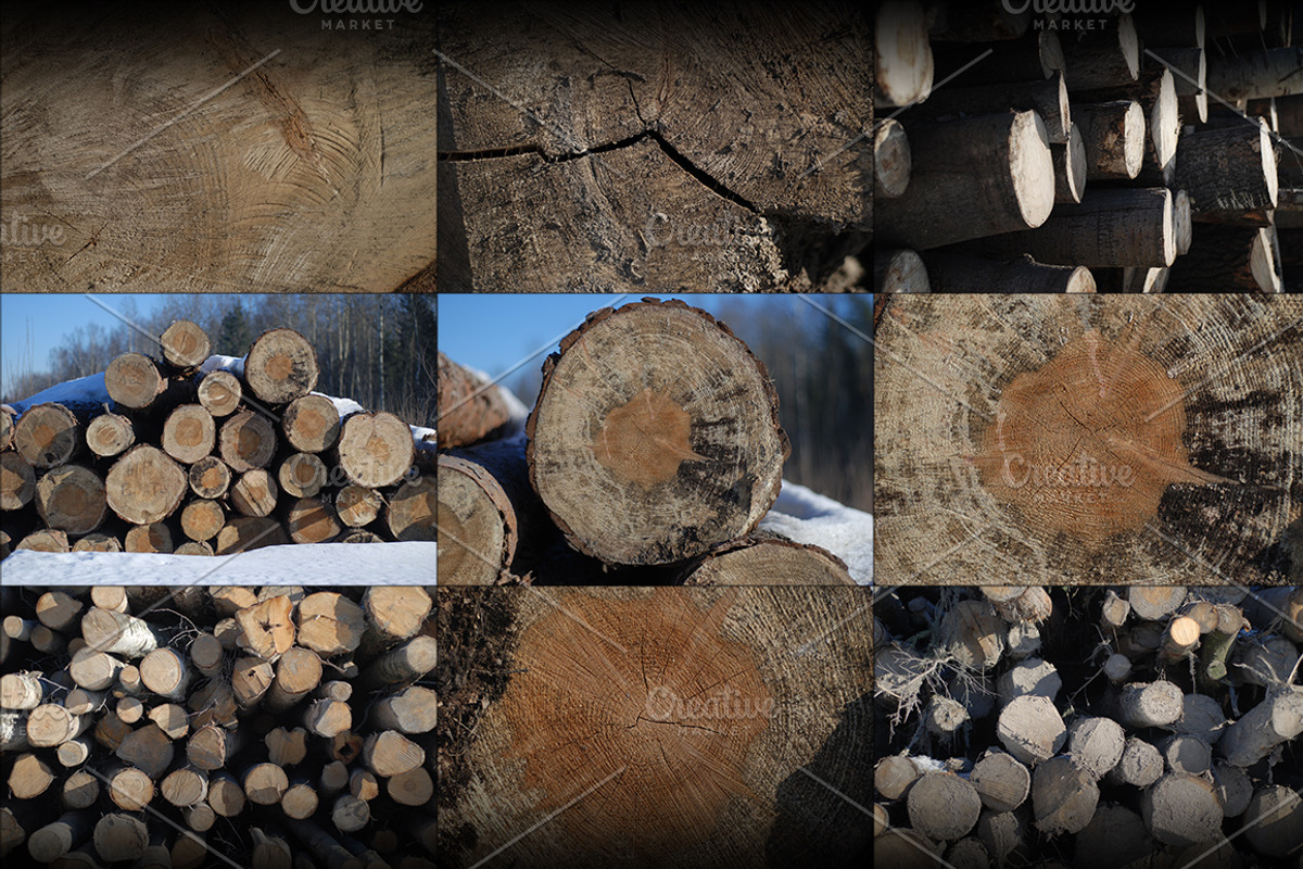 Log stack texture pack, a Texture Graphic by 4pixel (Photo 3 of 3)
