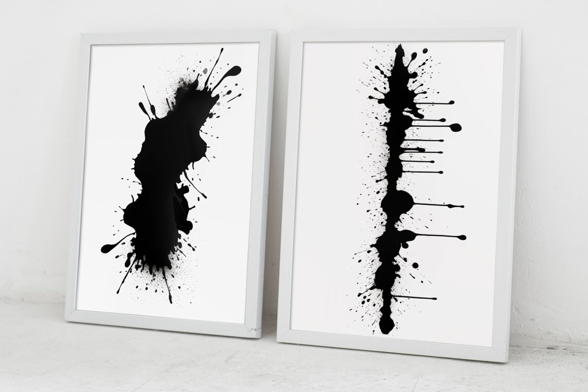 Black ink splash. 61 images, a Decorative Illustration by Handmadefont (Photo 7 of 13)