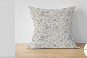 BlueBeige Vintage Floral Pattern PSD, a Pattern Graphic by Mieken Petra Designs (Thumbnail 3 of 3)