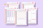 Portrait Purple Digital Planner, a Stationery Template by Tas Creative Studio (Thumbnail 7 of 12)