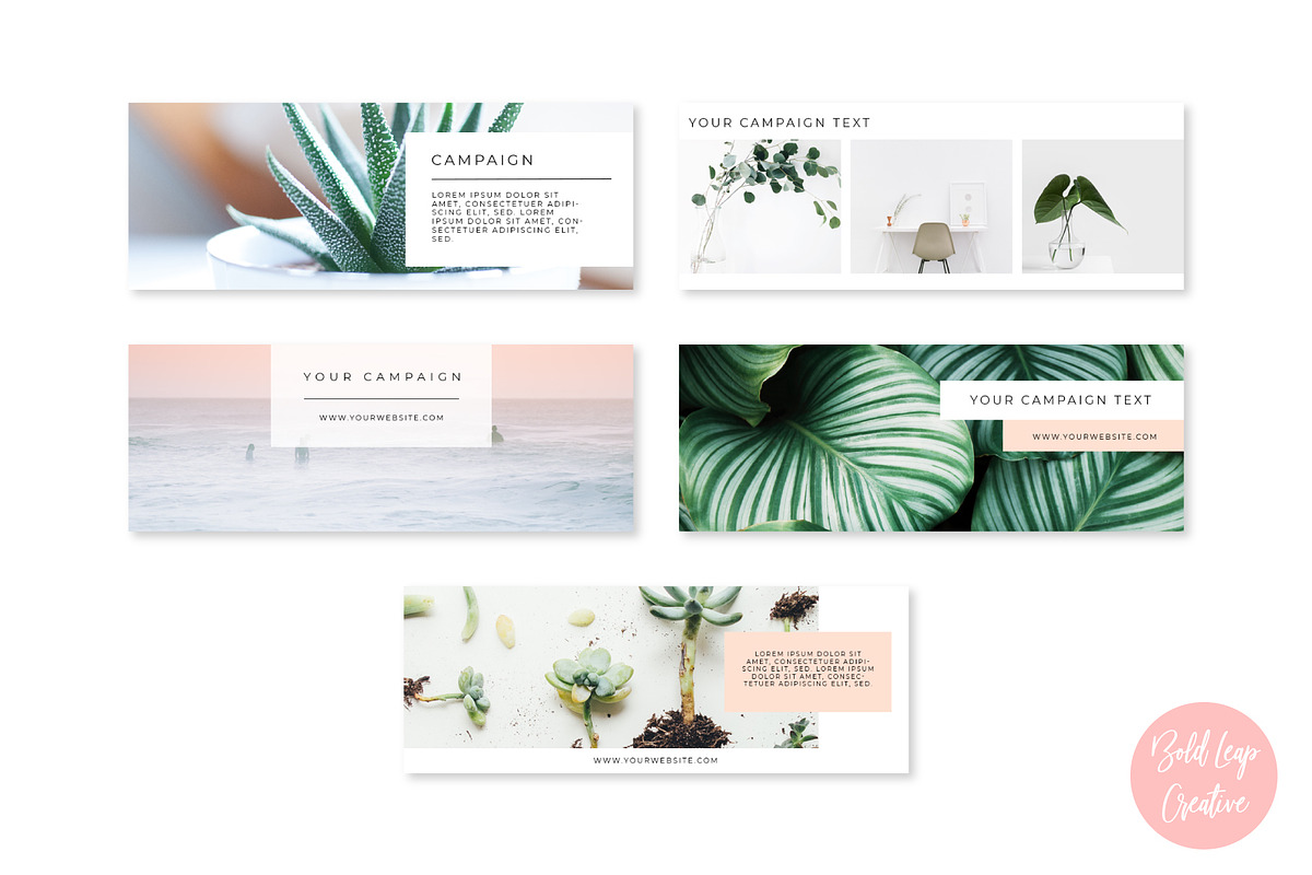 Blush Facebook Cover Pack, a Social Media Template by Bold Leap Creative (Photo 3 of 5)