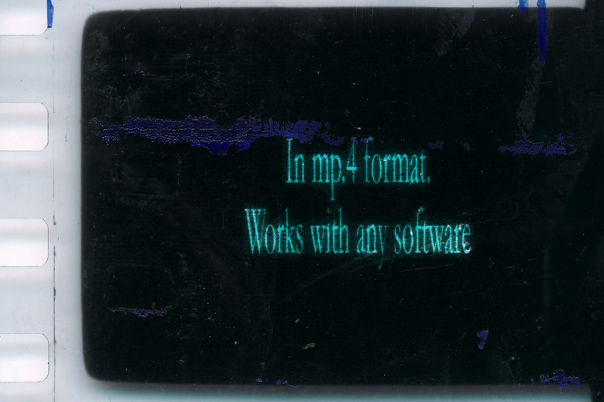 MOTION FILM GRUNGE MARKS TRANSITIONS, a Design Template by Textexp (Photo 8 of 8)