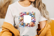 Seashells Watercolor Summer Frames S, an Illustration by SVGArt (Thumbnail 8 of 8)