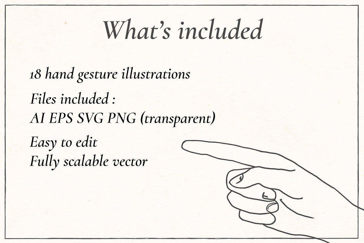 Hand Gesture Illustration Pack, a Person Illustration by statica (Photo 5 of 6)