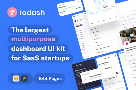 IODash Multipurpose Dashboard UI Kit, an UI Kit Template by WhiteUI.Store