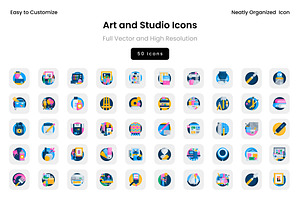 Art and Studio Icons, a Solid Icon by Wencory