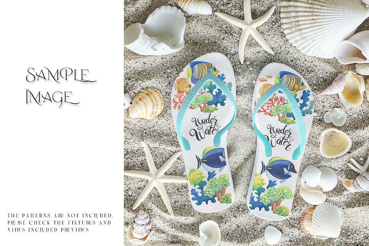 Flip Flops PNG & PSD Mockups, a Product Mockup by mock-ups (Photo 9 of 14)