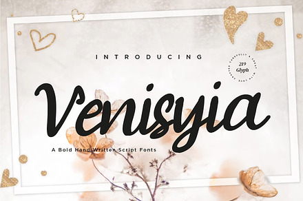 Venisyia - Modern Bold Script font