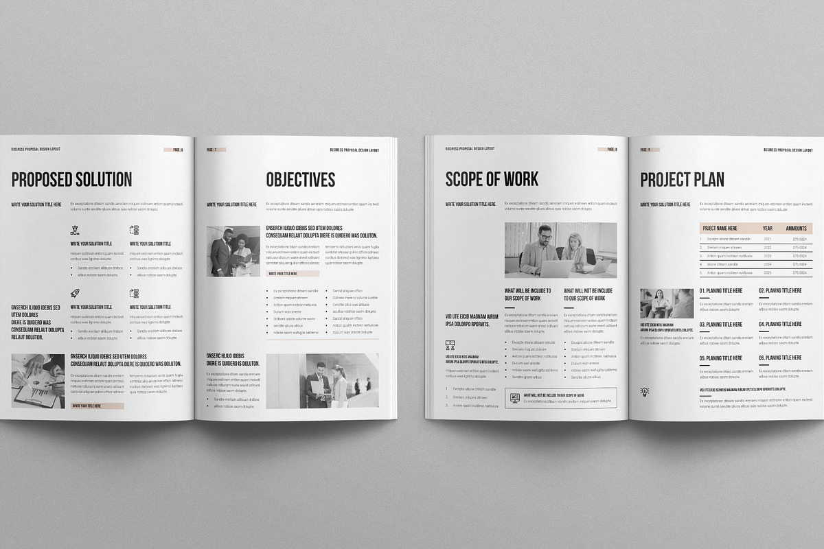 Business Proposal Template, a Brochure Template by MassiveCreator (Photo 3 of 8)