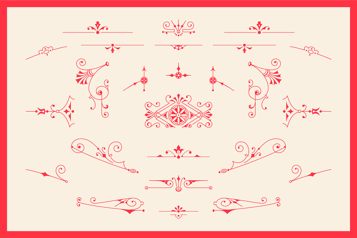 Decorative Vector Ornaments Bundle, a Decorative Illustration by digiful (Photo 7 of 9)