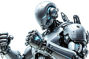 Futuristic robot warrior Ready for C, a Technology Photo by Stock Shape (Thumbnail 2 of 4)