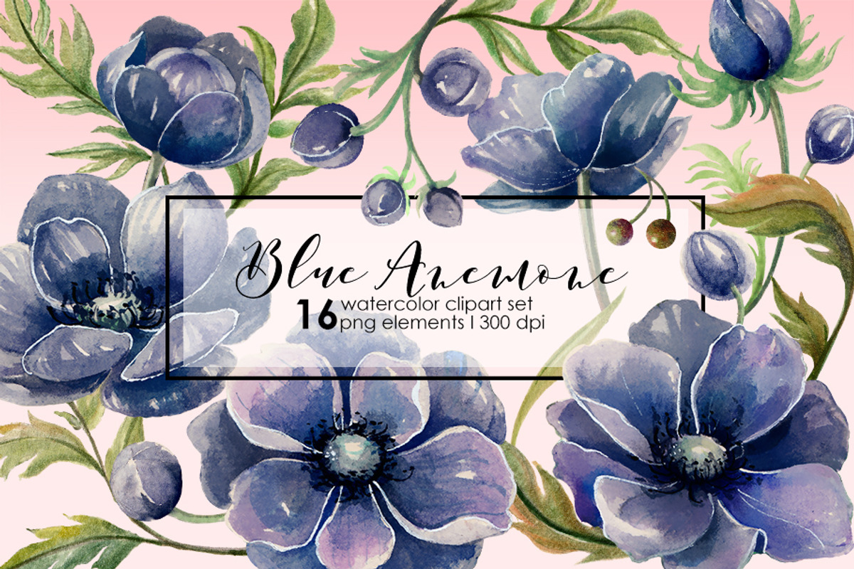 BLUE ANEMONE, a Graphic by AJDA ART (Photo 1 of 4)