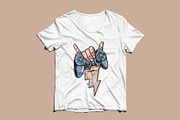 shaka hand and game controller, an Object Illustration by gunaonedesign (Thumbnail 3 of 4)