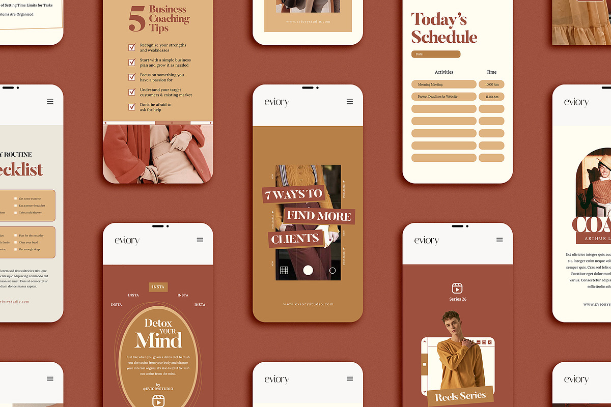 Instagram Creator For Coach CANVA PS, a Social Media Template by Eviory (Photo 14 of 57)
