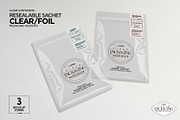 Clear Foil Sachet Packaging Mockup, a Cups & Container Mockup by INCDesign (Thumbnail 3 of 14)