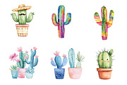 Cactus Doodle Sublimation Clipart, an Illustration by CreationArt (Thumbnail 3 of 5)