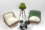Furniture set 0206, a Furniture 3D Model by inDahouze (Thumbnail 5 of 9)