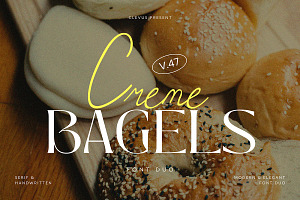 Creme Bagels | Font Duo