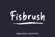 Fisbrush - Brushstroke Display Font