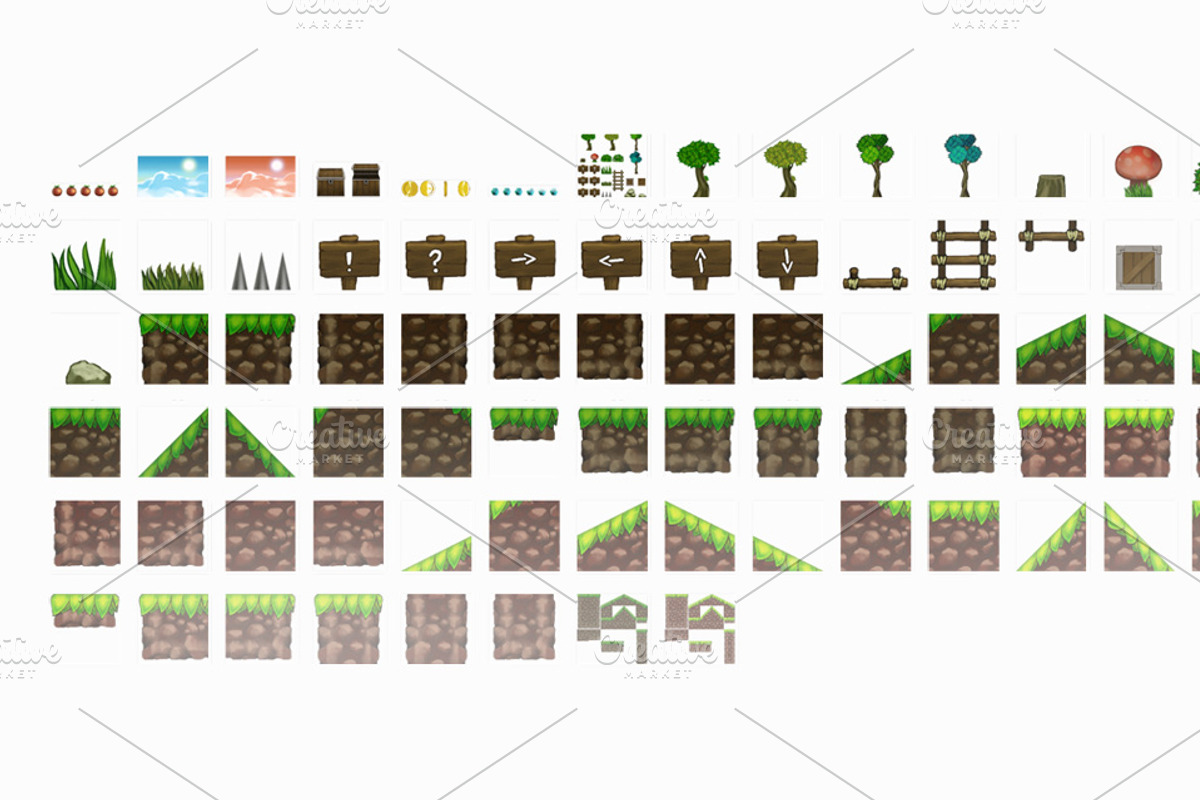Platformer tileset 1: toon preview 4