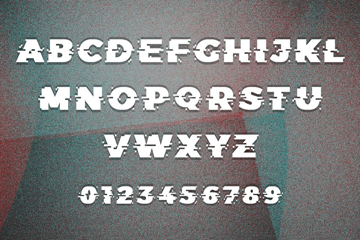 Glitch Typeface preview 3