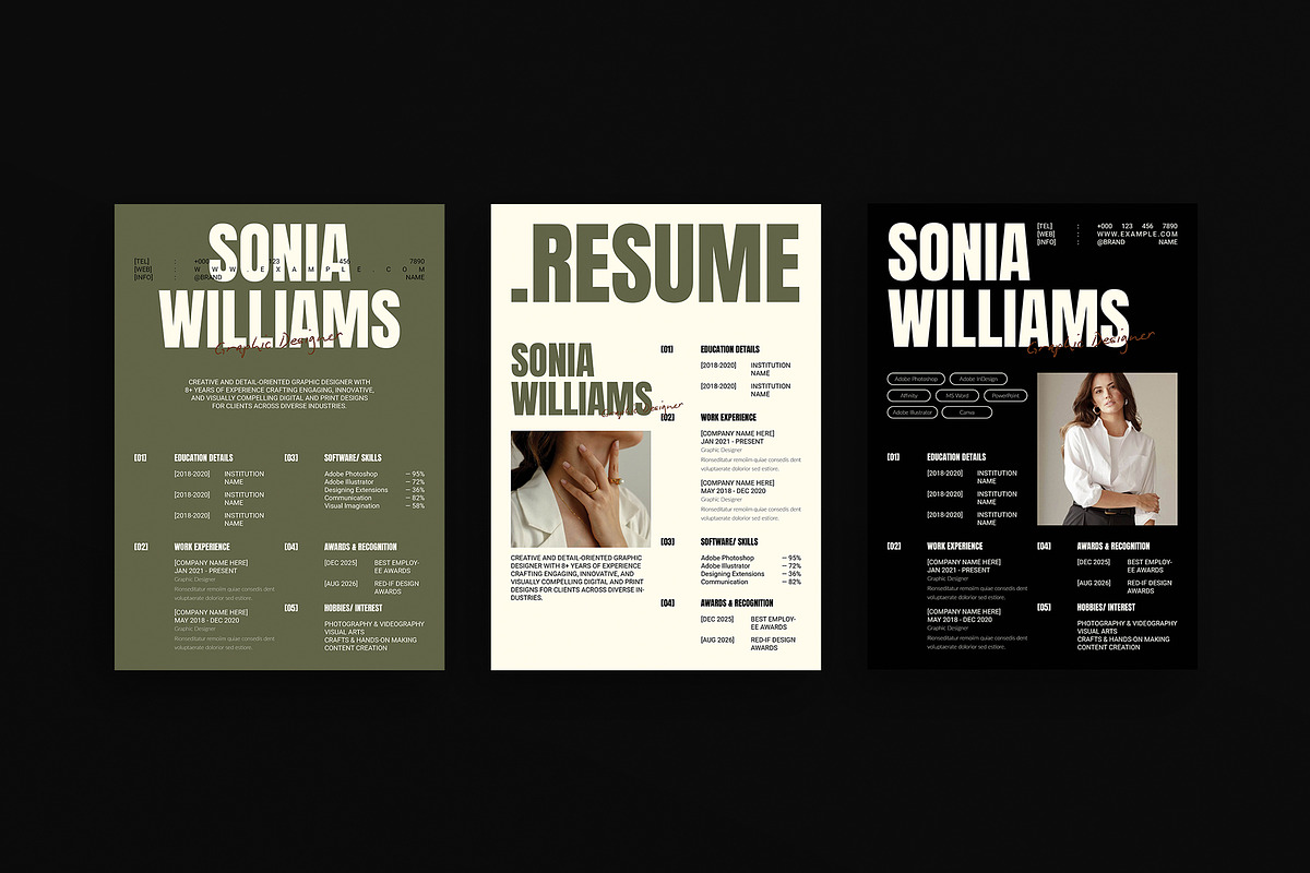 Professional Resume Kit Template, a Resume Template by DesignCrest (Photo 7 of 8)