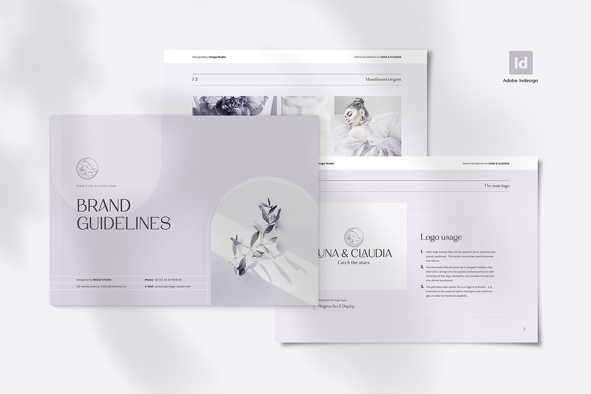 Luna | Brand Guidelines, a Brochure Template by Imagination Area (Photo 1 of 13)