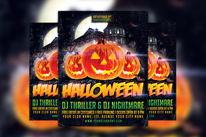 Halloween Party Poster Template