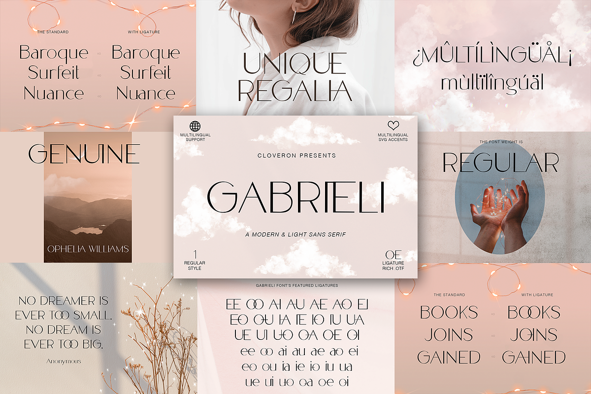 Modern Font Bundle SALE by Cloverons, a Sans Serif Font by Cloverons (Photo 6 of 11)