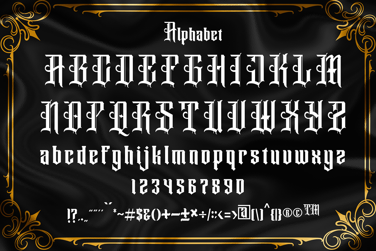 DANGER RANGER presale, a Blackletter Font by dansdesign (Photo 3 of 6)