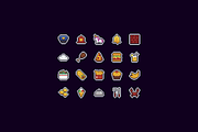 100 Pixel Icons, an Outline Icon by chewkotski (Thumbnail 5 of 6)