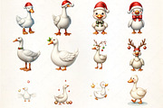 Just a Jolly Goose,Christmas Goose P, an Illustration by CrexoraLab (Thumbnail 1 of 5)