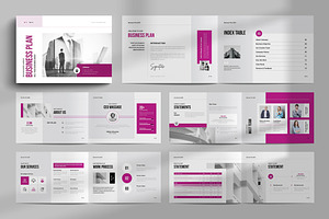 Business Plan Landscape Template, a Brochure Template by NorthPeak