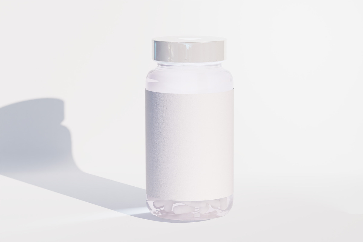 Supplement Capsules Bottle Mockup, a Cups & Container Mockup by De-Alien Design (Photo 13 of 13)