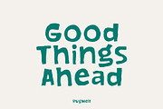 Rugmelt Rugged Messy Display Font, a Sans Serif Font by Heinzel Std (Thumbnail 12 of 15)