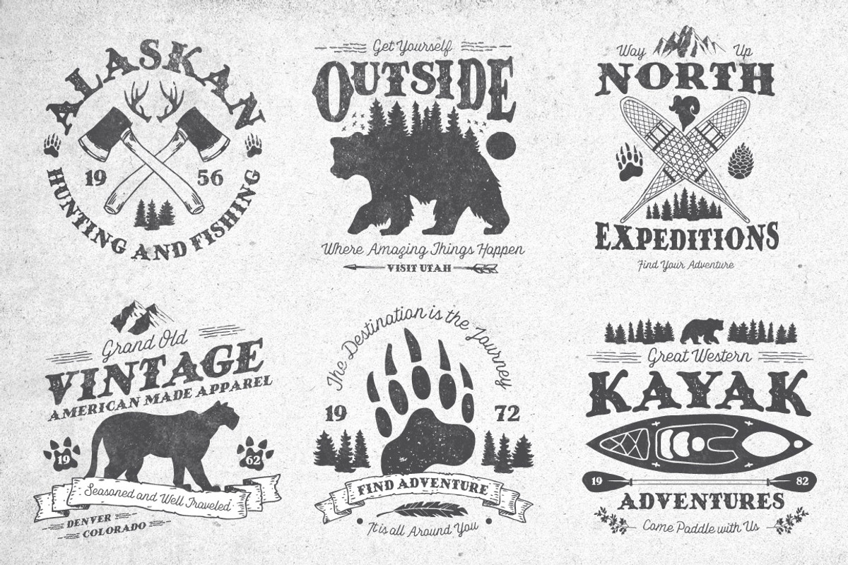North Western Font + Vectors Vol 2 preview 3