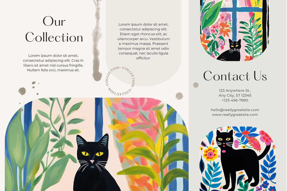 Botanical Cat Clipart Templates, an Animal Illustration by ARTOZEN DIGITAL (Photo 6 of 16)