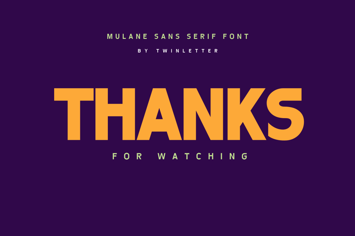 Mulane, a Sans Serif Font by twinstd (Photo 12 of 12)