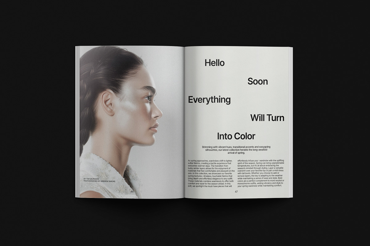 QUINN / Portfolio Magazine Template, a Brochure Template by Studio Dara (Photo 4 of 18)