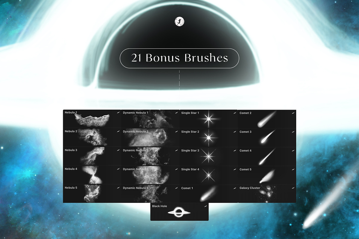 Space Artist Procreate Brushes, a Brush Add-On by Freezerondigital (Photo 3 of 30)