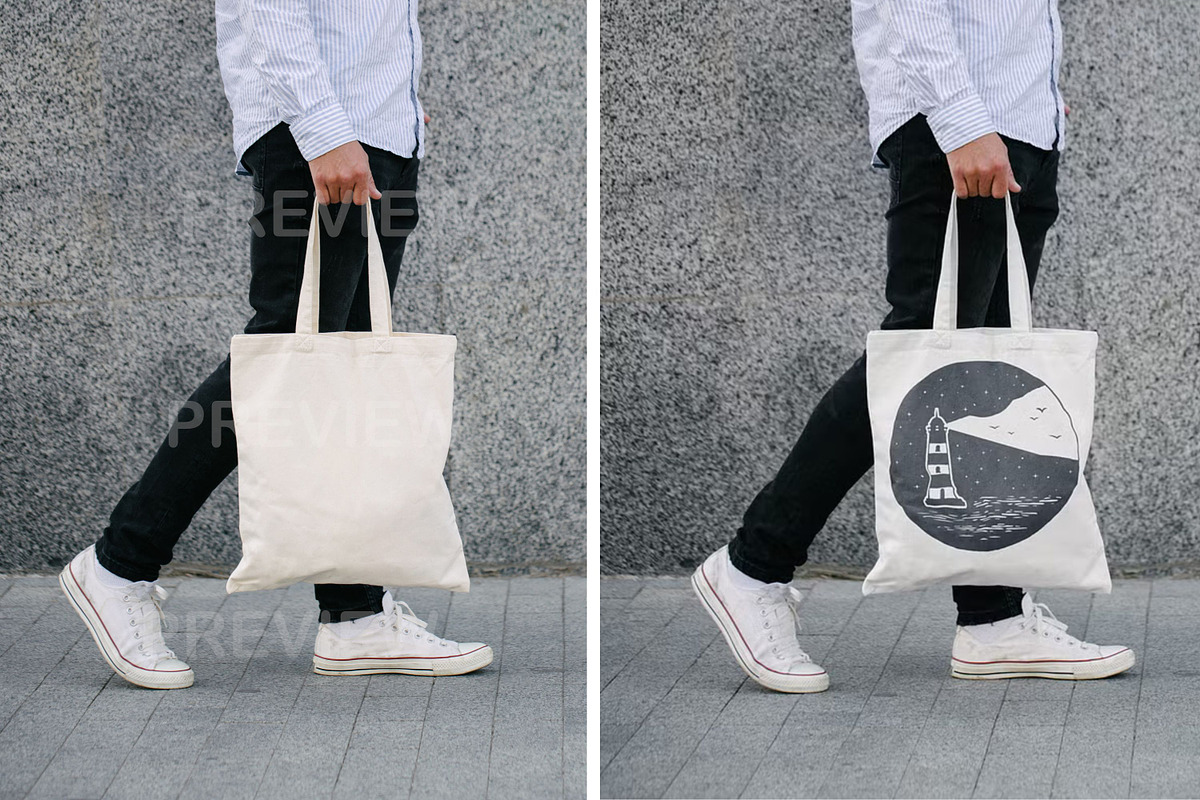 Bags Tote Mockup (OAD113 Liberty), a Merchandise Mockup by Arfis (Photo 11 of 14)