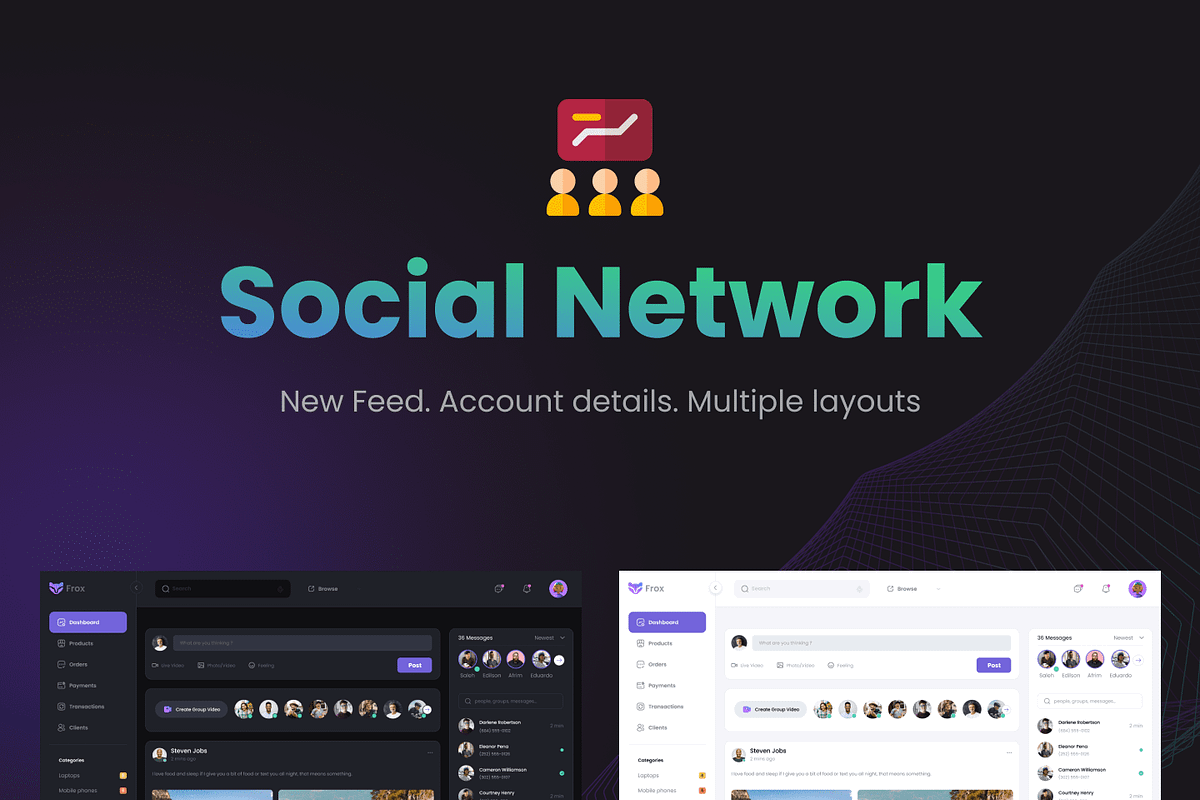 Frox - TailwindCSS Dashboard, a HTML Template by AliThemes (Photo 13 of 19)