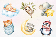 Sleeping Baby Animal, Sweet Dreams, an Illustration by CreationArt (Thumbnail 9 of 9)