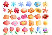 Summer Flower Watercolor, a Seasonal Illustration by Sense Library (Thumbnail 2 of 18)