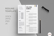 Professional Cv Template, a Resume Template by Emaholic Template (Thumbnail 1 of 5)