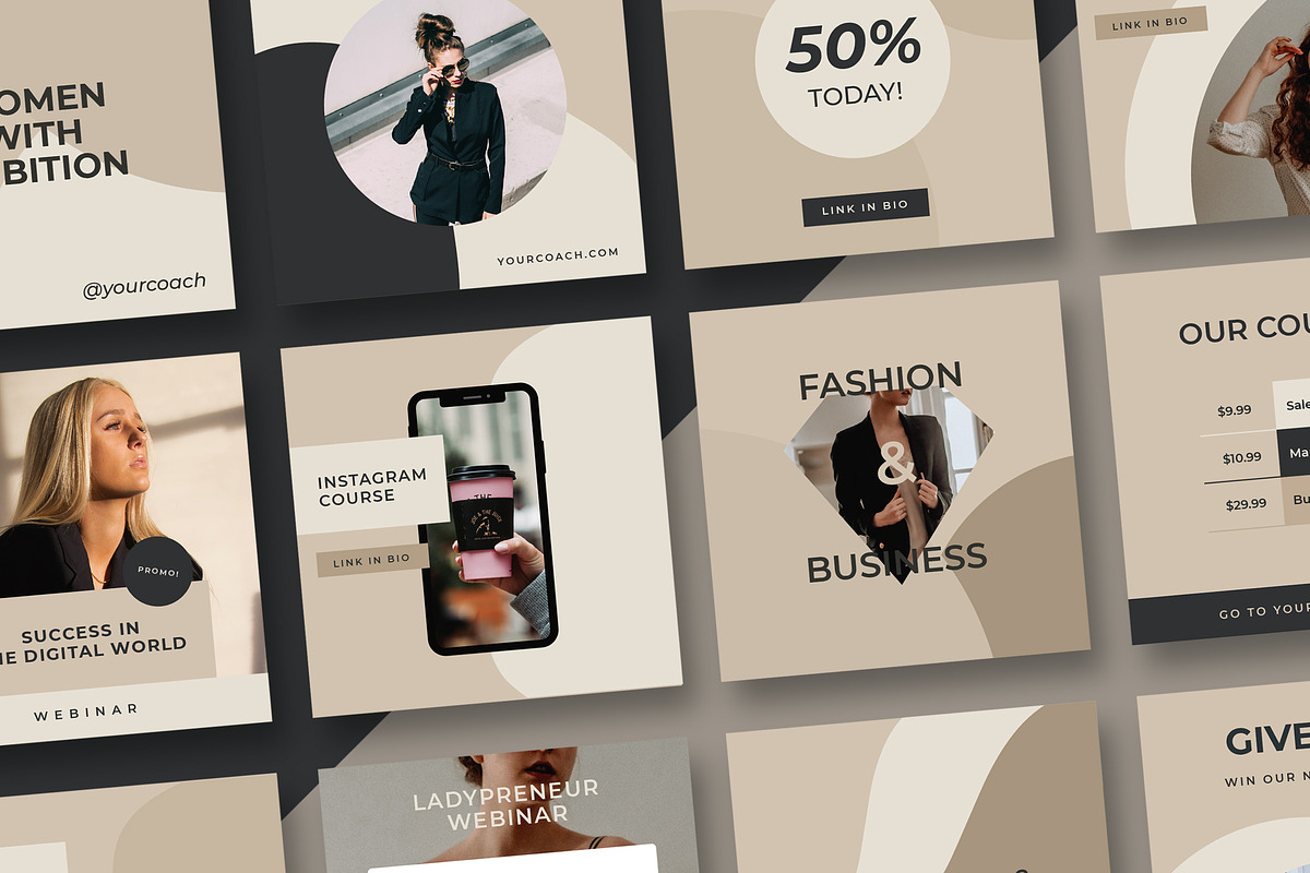Coach Social Media Kit, a Social Media Template by Design District (Photo 2 of 21)